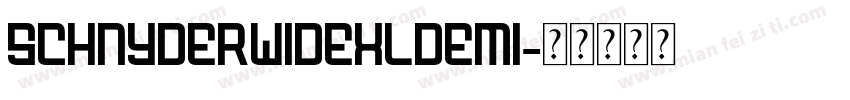 SchnyderWideXLDemi字体转换