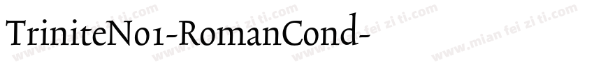 TriniteNo1-RomanCond字体转换