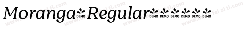 Moranga-Regular字体转换