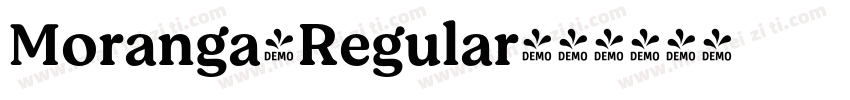 Moranga-Regular字体转换