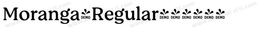 Moranga-Regular字体转换