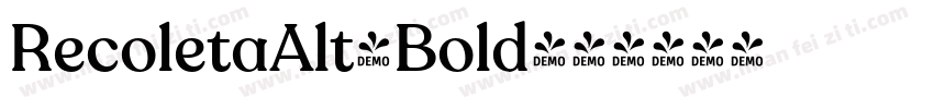 RecoletaAlt-Bold字体转换