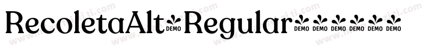 RecoletaAlt-Regular字体转换