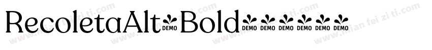 RecoletaAlt-Bold字体转换