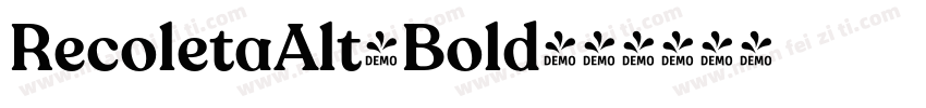 RecoletaAlt-Bold字体转换