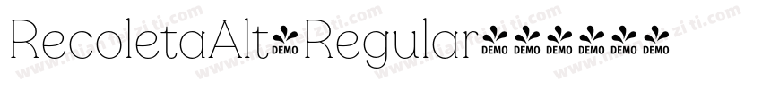 RecoletaAlt-Regular字体转换