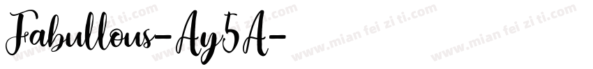 Fabullous-Ay5A字体转换