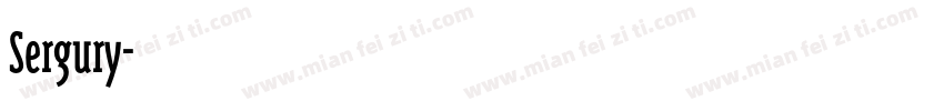 Sergury字体转换