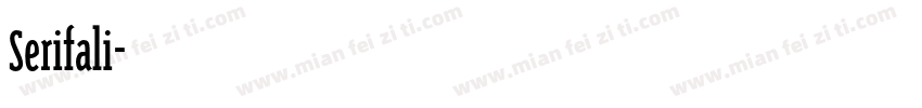Serifali字体转换