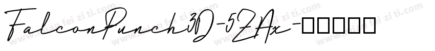 FalconPunch3D-5ZAx字体转换