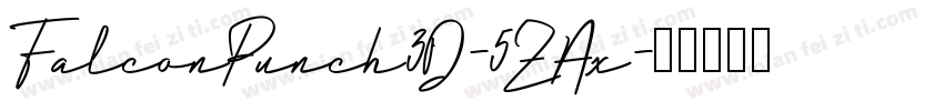 FalconPunch3D-5ZAx字体转换