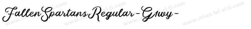 FallenSpartansRegular-G1wy字体转换
