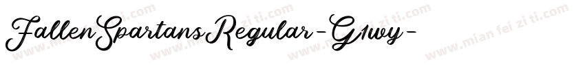 FallenSpartansRegular-G1wy字体转换
