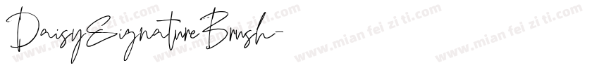 DaisySignatureBrush字体转换