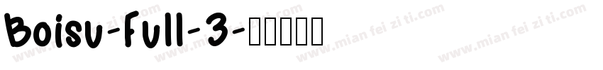 Boisu-Full-3字体转换