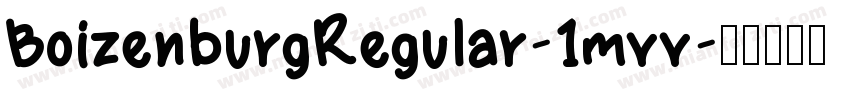 BoizenburgRegular-1mvv字体转换