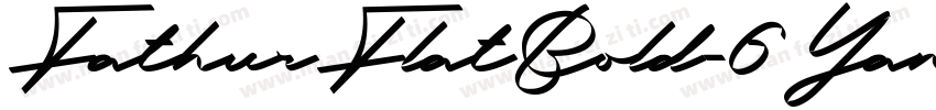 FathurFlatBold-6Yanx字体转换