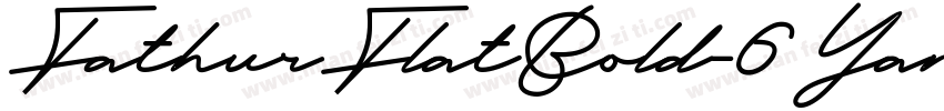 FathurFlatBold-6Yanx字体转换