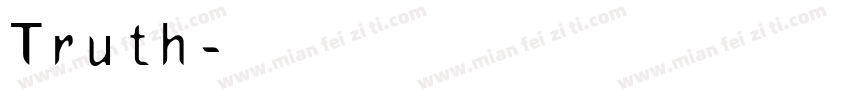 Truth字体转换