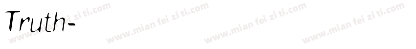 Truth字体转换