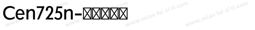 Cen725n字体转换