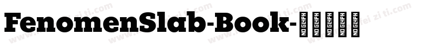 FenomenSlab-Book字体转换