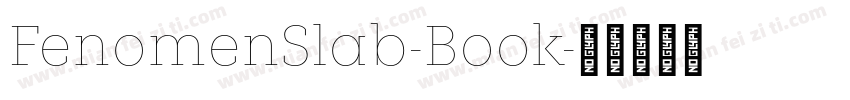 FenomenSlab-Book字体转换