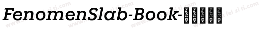 FenomenSlab-Book字体转换