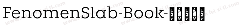 FenomenSlab-Book字体转换