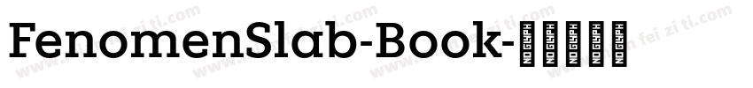 FenomenSlab-Book字体转换