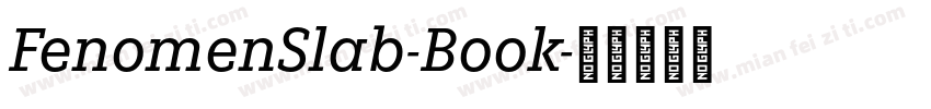 FenomenSlab-Book字体转换