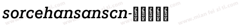 sorcehansanscn字体转换