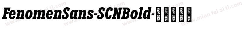 FenomenSans-SCNBold字体转换