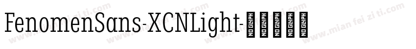 FenomenSans-XCNLight字体转换