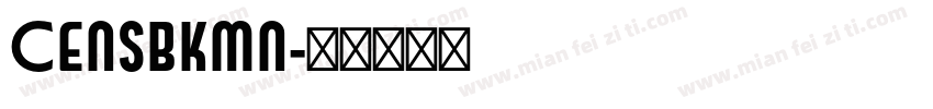 Censbkmn字体转换