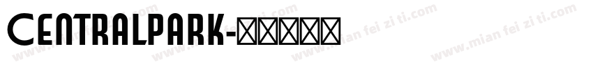 Centralpark字体转换