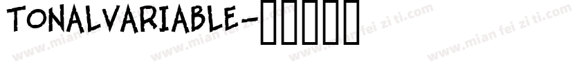 tonalvariable字体转换
