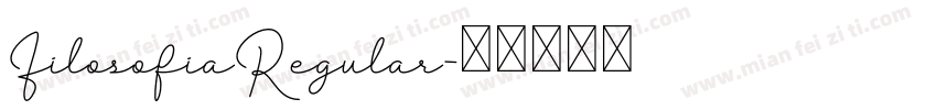 FilosofiaRegular字体转换