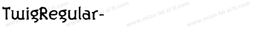 TwigRegular字体转换