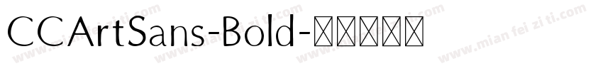 CCArtSans-Bold字体转换