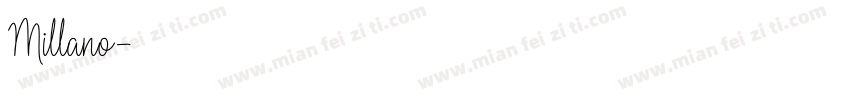 Millano字体转换