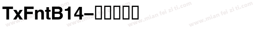 TxFntB14字体转换