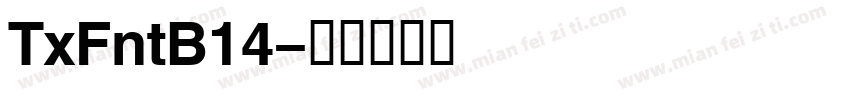 TxFntB14字体转换