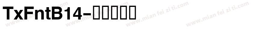 TxFntB14字体转换