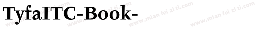 TyfaITC-Book字体转换