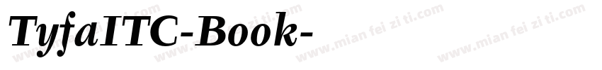 TyfaITC-Book字体转换