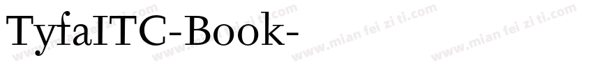 TyfaITC-Book字体转换