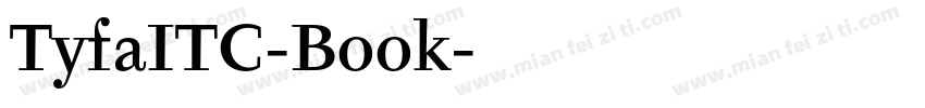 TyfaITC-Book字体转换