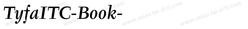 TyfaITC-Book字体转换