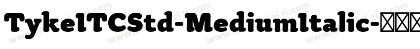TykeITCStd-MediumItalic字体转换
